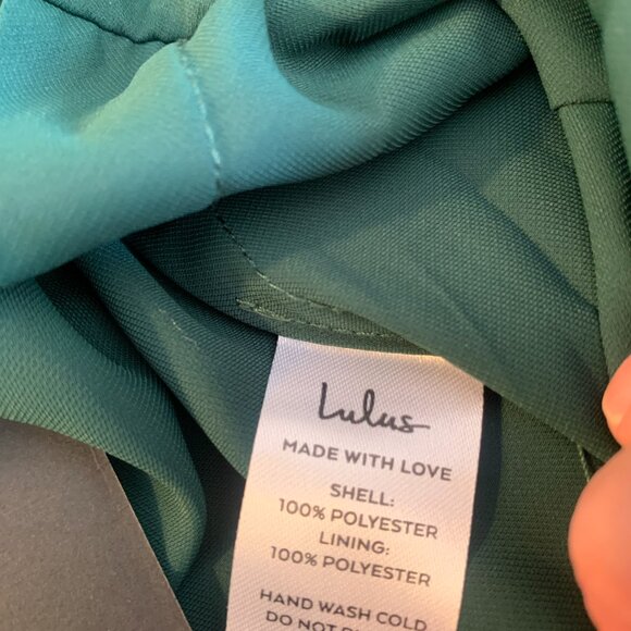 Lulus Hunter Green Medium Dress Spaghetti Straps NWT - Picture 10 of 13